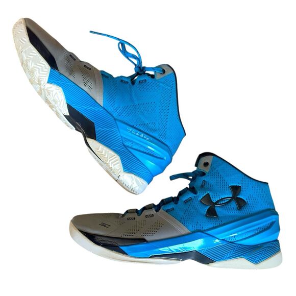 Men's Under Armour Curry 2 'Electric Blue' 1259007-036 Basketball Shoes Sz 11.5 - Picture 10 of 16